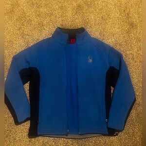 Spyder heavy weight knit fleece jacket men medium